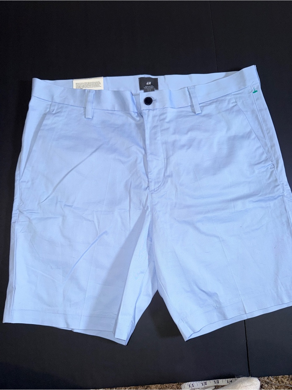 H&M Light Blue Flat-Front Men’s Shorts